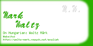 mark waltz business card